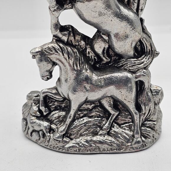 Arthur Court Horse Candlestick Holder Silver Aluminum Equestrian Taper or 2 inch - Picture 8 of 10